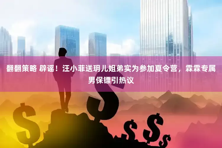 翻翻策略 辟谣！汪小菲送玥儿姐弟实为参加夏令营，霖霖专属男保镖引热议